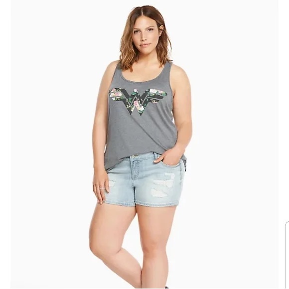 Torrid Skinny Short Light Wash Distressed Size 22 - Picture 2 of 9